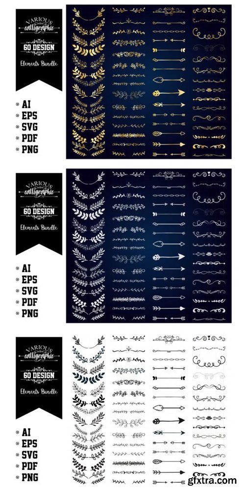 Calligraphic Design Elements Collection
