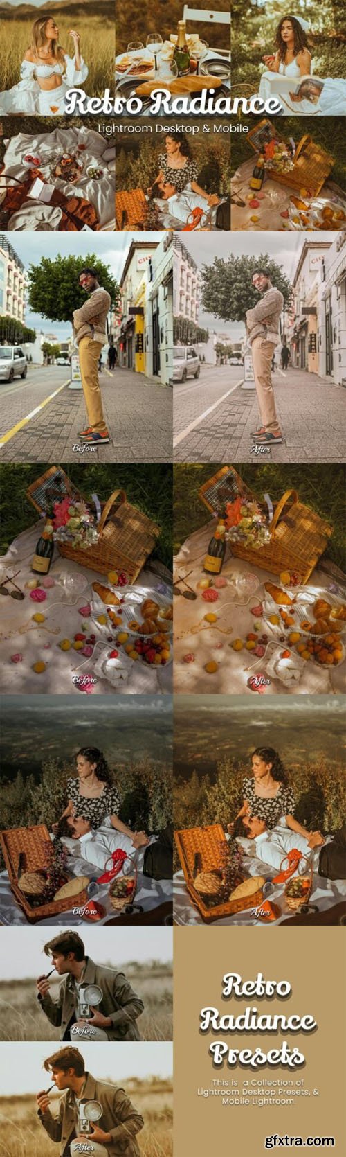 Retro Radiance - Mobile & Desktop Lightroom Presets Collection