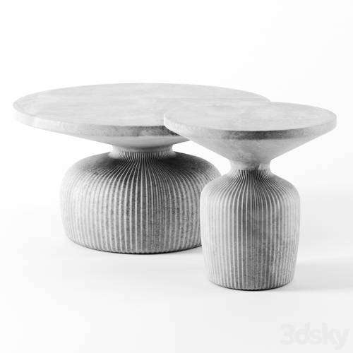 '3dsky Pro - Tambor concrete tables by Westelm' '3dsky Pro - Tambor concrete tables by Westelm'