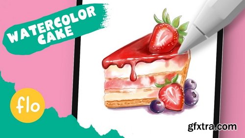 Art with Flo - Watercolor Cake