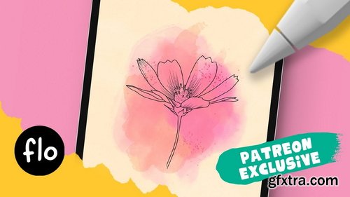 Art with Flo - Watercolor + Ink Flowers