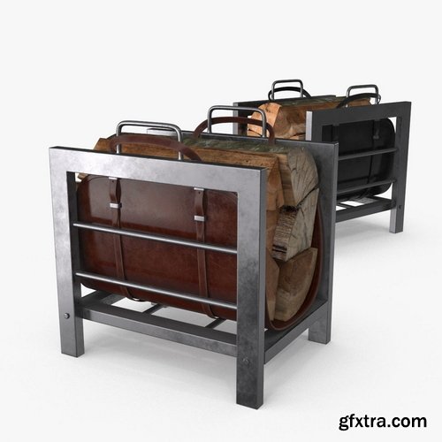 Cgtrader - Firewood Log Rack 2