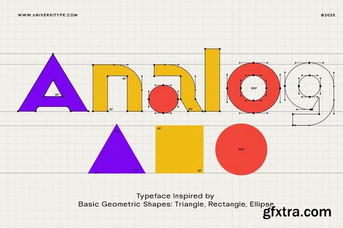 CreativeMarket - UT Gixora Metric - A Geometric Font