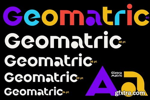 CreativeMarket - UT Gixora Metric - A Geometric Font