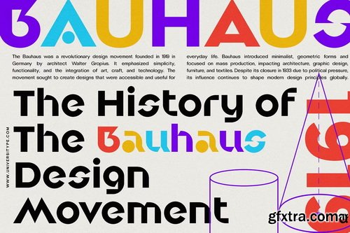 CreativeMarket - UT Gixora Metric - A Geometric Font