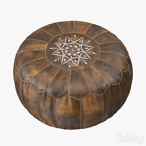'3dsky Pro - Moroccan Leather Pouf' '3dsky Pro - Moroccan Leather Pouf'