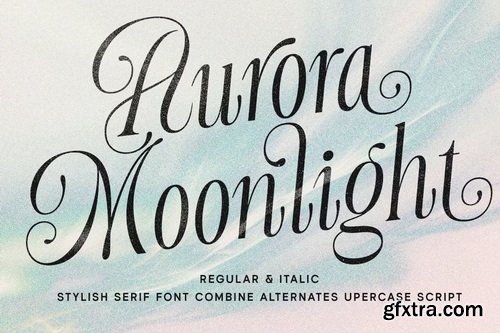 CreativeMarket - Aurora Moonlight Dreamy Serif Font