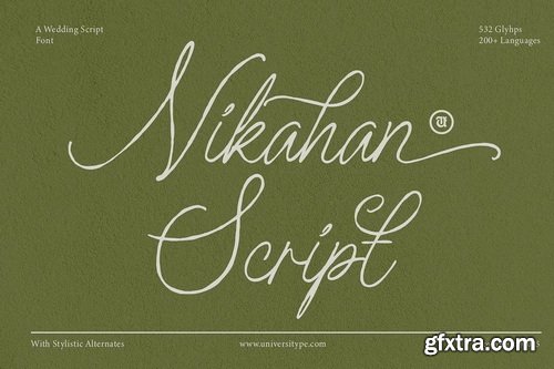 CreativeMarket - UT Nikahan Script - A Wedding Font