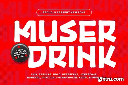 CreativeMarket - Muser Drink - Display Font