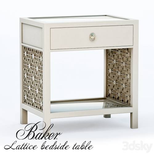 '3dsky Pro - Baker - Lattice bedside table' '3dsky Pro - Baker - Lattice bedside table'