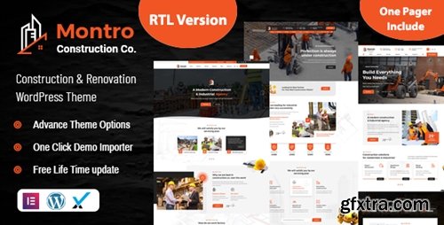 Themeforest - Montro - Construction WordPress Theme RTL Ready 4.2.2