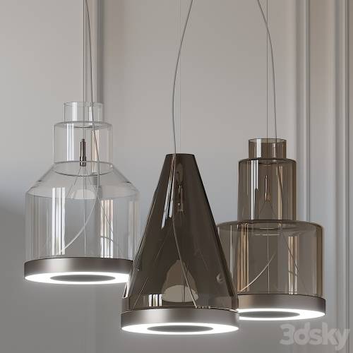 '3dsky Pro - Vetreria Vistosi MEDEA SP2 Glass Pendant Light' '3dsky Pro - Vetreria Vistosi MEDEA SP2 Glass Pendant Light'