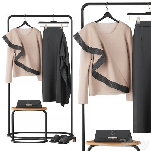 '3dsky Pro - Givenchy Bluse and Skirt Set'