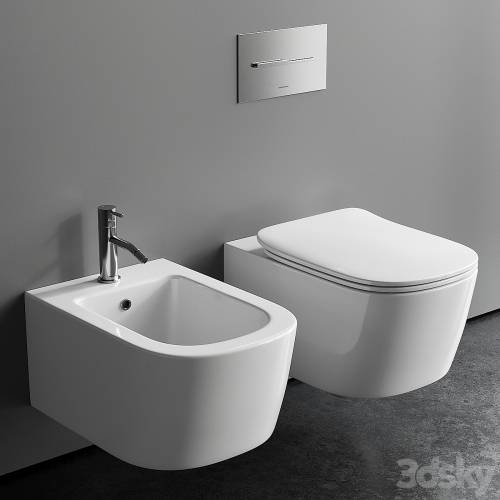 '3dsky Pro - Antonio Lupi Design Komodo Wall-Hung WC' '3dsky Pro - Antonio Lupi Design Komodo Wall-Hung WC'