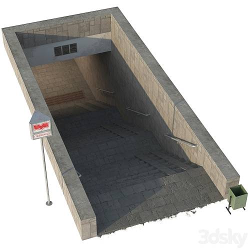 '3dsky Pro - Entrance to the subway / underpass'