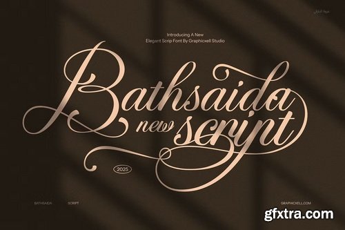 CreativeMarket - Bathsaida Calligraphy Script Font