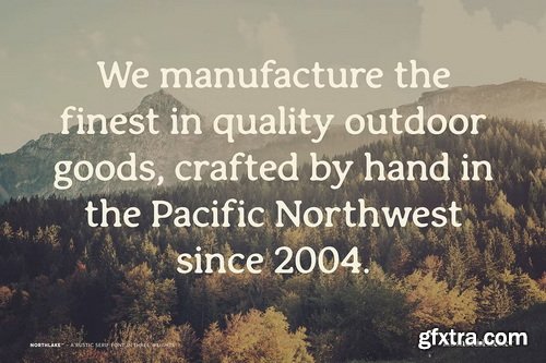 CreativeMarket - Northlake - A Rustic Serif Font