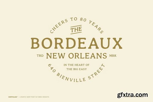 CreativeMarket - Northlake - A Rustic Serif Font