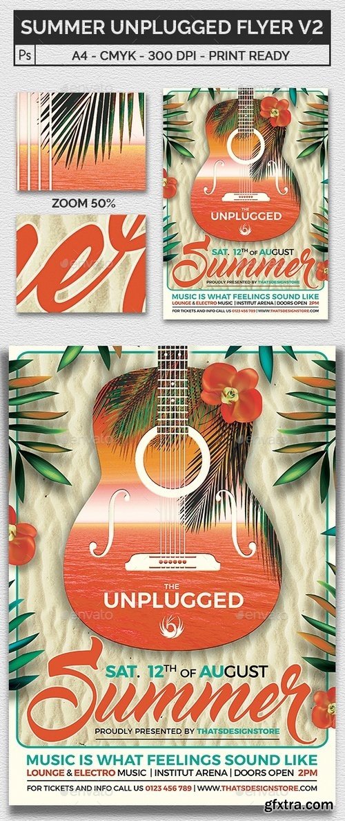 Graphicriver - Summer Unplugged Flyer Template V2 16831905