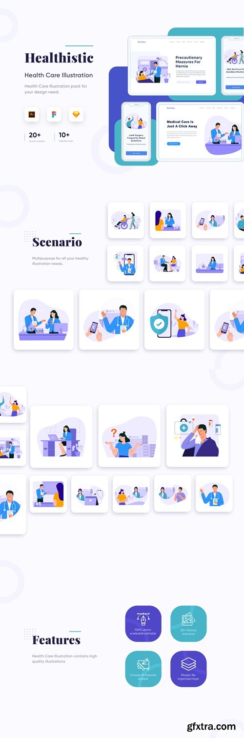 Healthisthic - Healthcare Illustration Ui8.net
