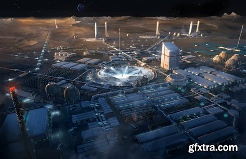 KitBash3D - Space Colony Kit