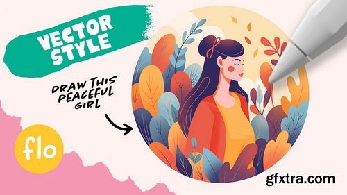 Art with Flo - Vector Style Girl