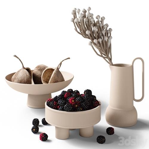 '3dsky Pro - Decorative set 77 Blackberry and brunia' '3dsky Pro - Decorative set 77 Blackberry and brunia'