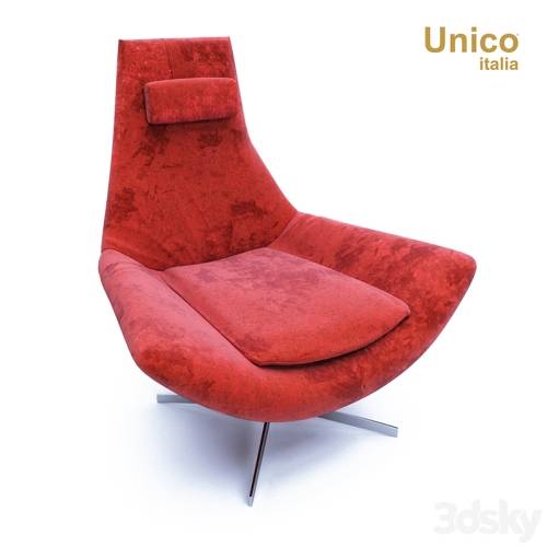 '3dsky Pro - Armchair Unico Italia Zero Quattro POL002'