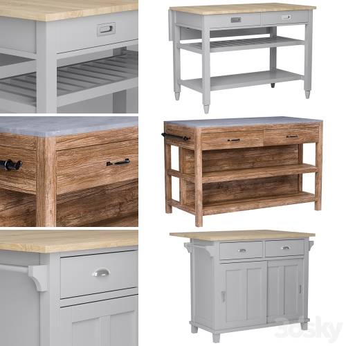 '3dsky Pro - Kitchen Islands Set 2'