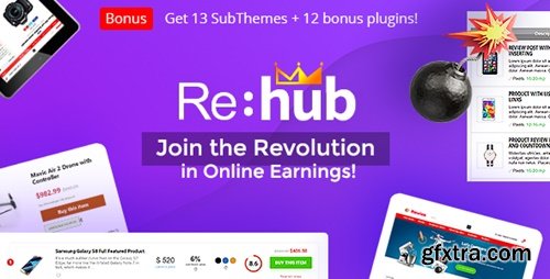 Themeforest - REHub - Price Comparison, Multi Vendor Marketplace Wordpress Theme 7646339 v19.8.8