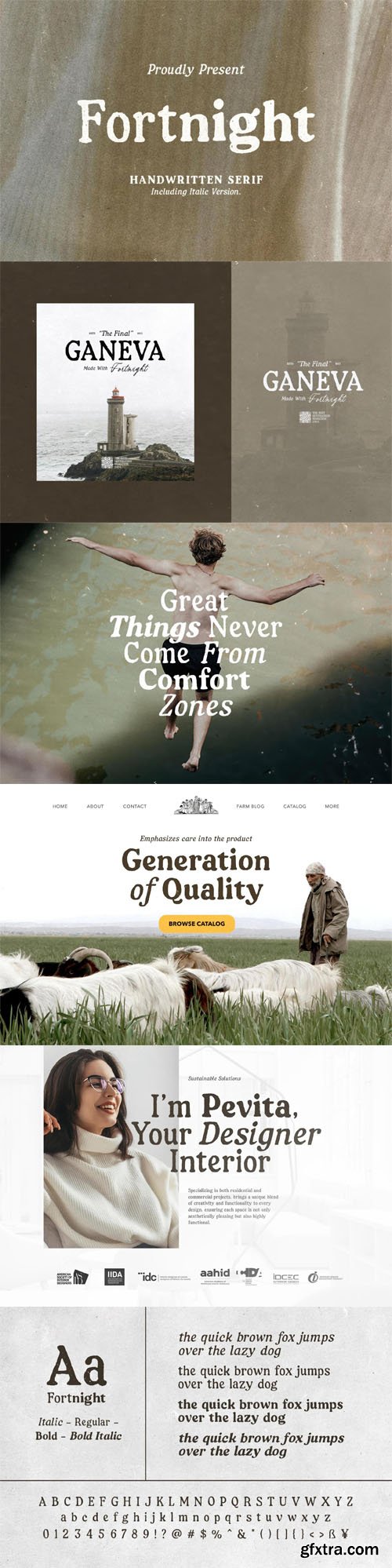Fortnight - Handwritten Serif Font Family