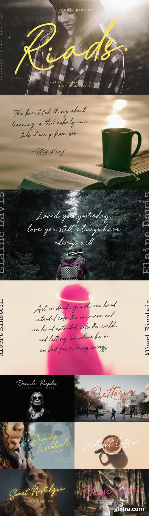 Riads - Stylish Handwriting Script Font