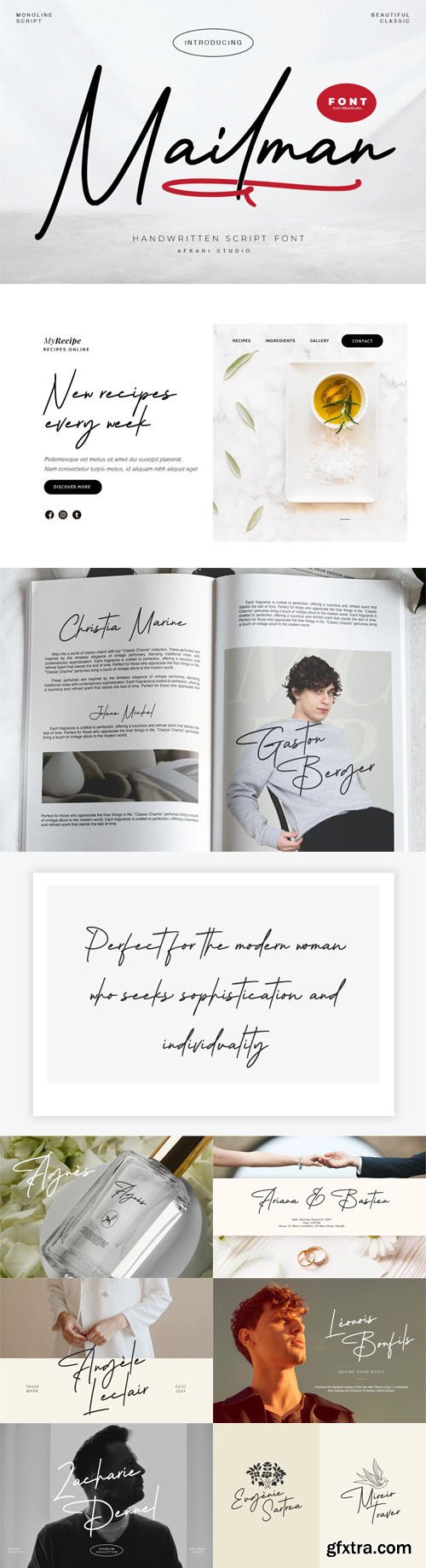 Mailman - Handwritten Script Font