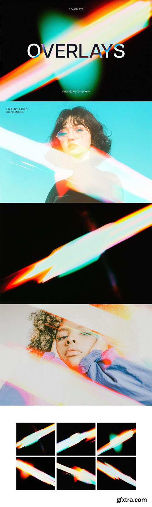 Prism Light Overlays Pack for Photoshop