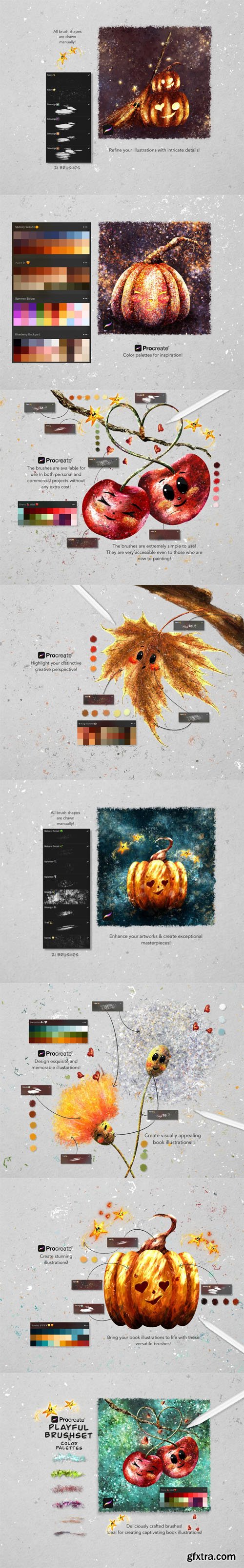 Playful Brushes & Color Palettes for Procreate