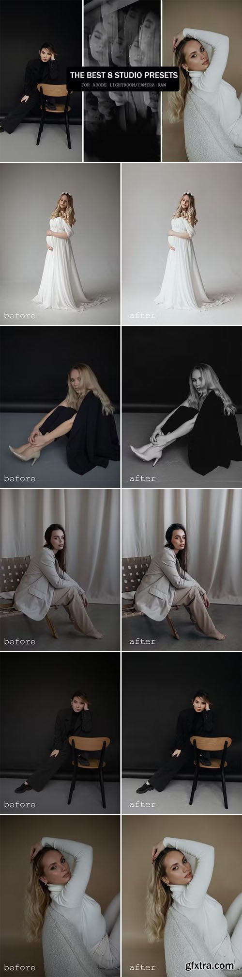 Best 8 Studio Mobile & Desktop Lightroom Presets