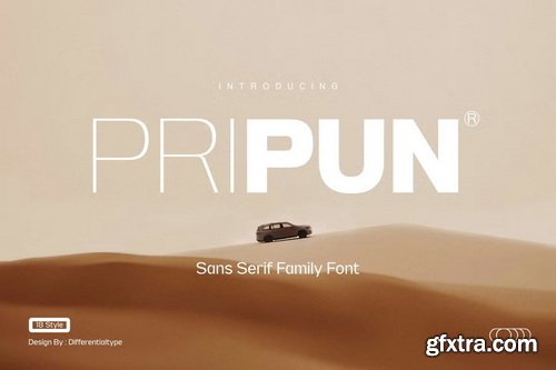 CreativeMarket - Pripun - San Serif Family