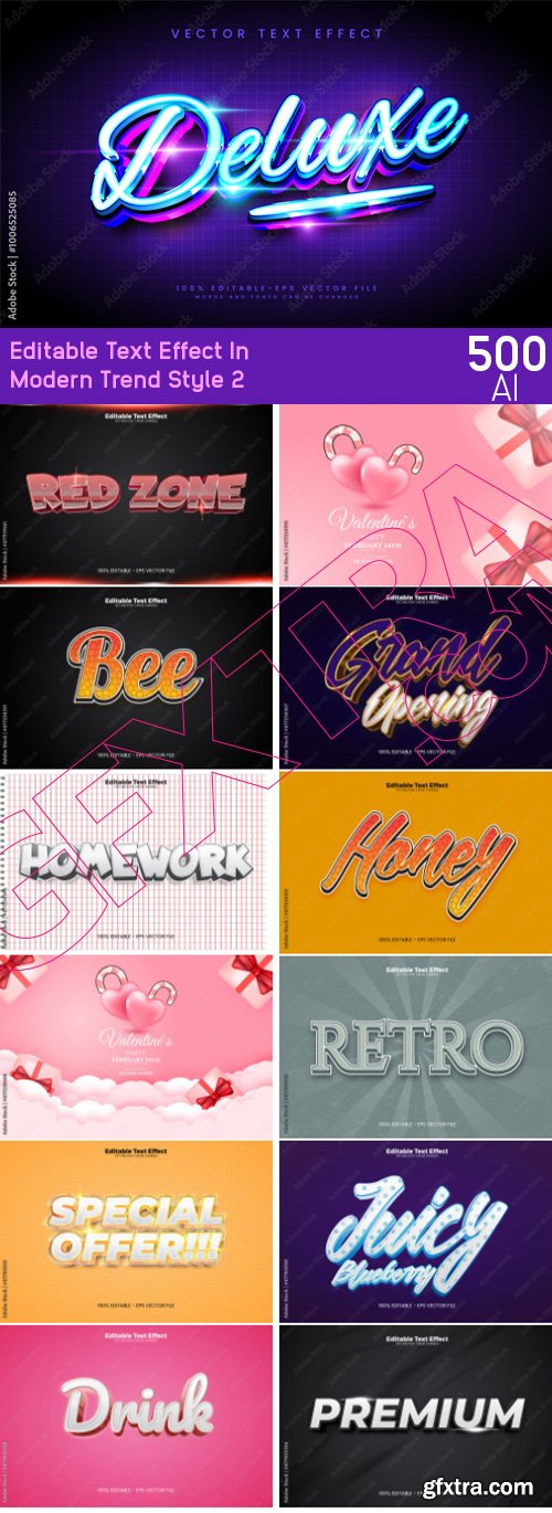 Editable Text Effect In Modern Trend Style 2 500xAI