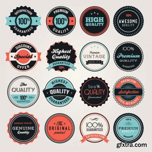 Vector Labels Collection #2, 25xEPS