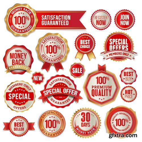 Vector Labels Collection #2, 25xEPS