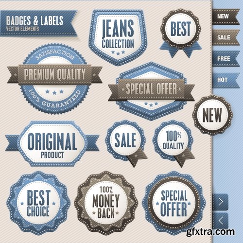 Vector Labels Collection #2, 25xEPS