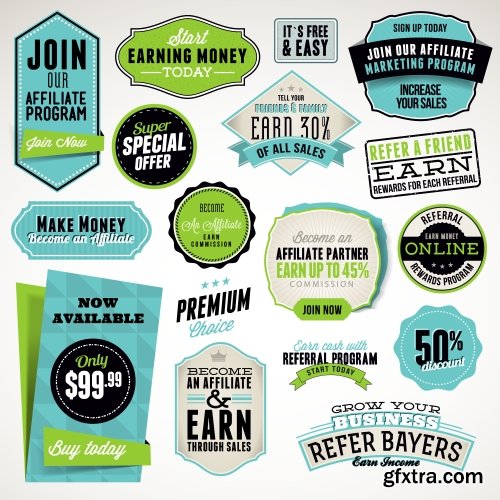 Vector Labels Collection #2, 25xEPS