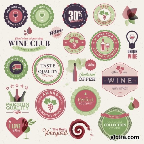 Vector Labels Collection #2, 25xEPS