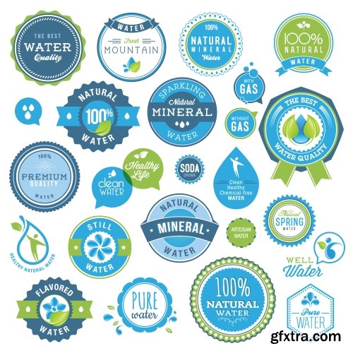 Vector Labels Collection #2, 25xEPS
