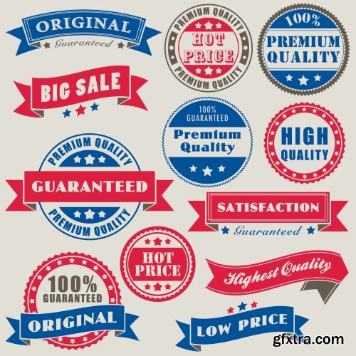 Vector Labels Collection #3, 25xEPS