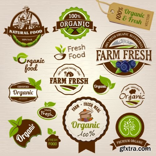 Vector Labels Collection #3, 25xEPS