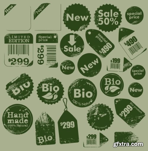 Vector Labels Collection #3, 25xEPS