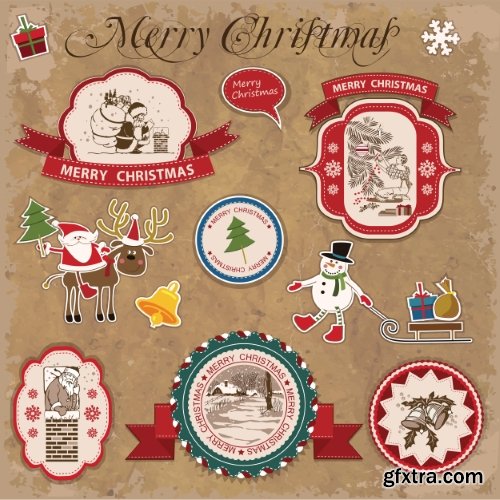 Vector Labels Collection #3, 25xEPS