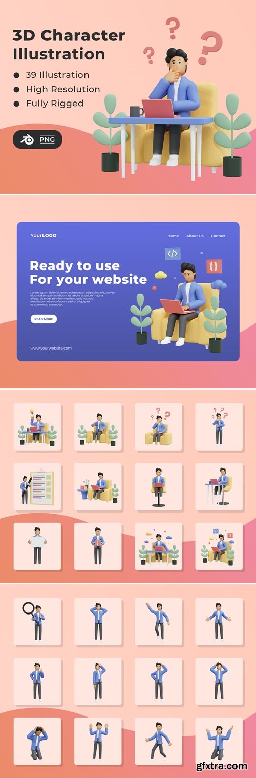 3D Character illustration