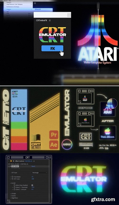 Animafx - CRT Retro for Premiere Pro and AE